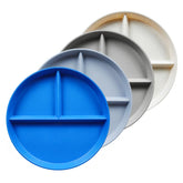 Greenandlife 9-inch divided plate in sapphire blue for organized meals.