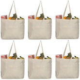 Greenmile 6-pack canvas grocery bags ready for everyday shopping