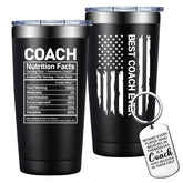 Grifarny coach tumbler 20oz keeps drinks hot or cold on the go.