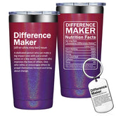 Grifarny Difference Maker Tumbler gift box keeps drinks hot or cold for thoughtful celebrations.