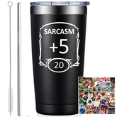 Grifarny D&D tumbler with sarcasm words keeps coffee hot during long sessions