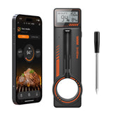 GrillBliss thermometer display with clear temps for precise cooking at a glance