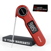 GrillBliss Instant Read Thermometer, front view, quick grilling readiness