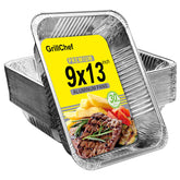 GrillChef aluminum foil pan 9x13 for smooth baking and easy catering cleanup