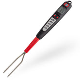 Grille Perfect digital meat thermometer fork with ready alarm for precise grilling