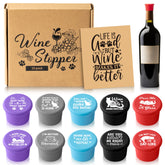 GROBRO7 cat-themed wine stoppers gift box keeps bottles fresh