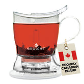 GROSCHE Aberdeen teapot bottom-dispense for effortless, flavorful brews.