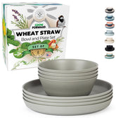 Grow Forward Feather plates 4-pack, drop-proof for outdoor dining.