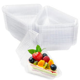 GRWJHUM cake slice container clear view sample for transport and storage