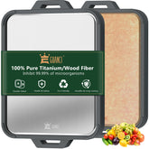Guanci titanium cutting board dual-sided for meat and produce prep