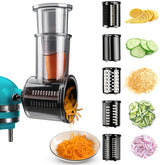 GuanQiao stainless steel slicer attachments for KitchenAid enable versatile prep.