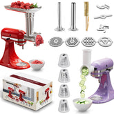 GuanQiao meat grinder attachment body for KitchenAid enables smooth, efficient ground meat prep.