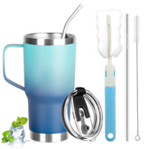 GUDEMAO 20 oz tumbler with handle for easy on-the-go grip.