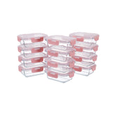 GULFLIN 12-pack 12oz glass containers with lids, great for meal prep.