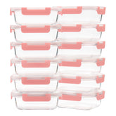 GULFLIN glass meal prep 12-pack displayed on counter for organized meals.