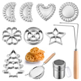 Gulfmew rosette iron double-iron for efficient two-cookie batches