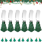 Guojanfon 6pc cheese knife set with wooden handles for smooth spreads at gatherings.