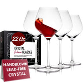 Gusto Nostro crystal wine glasses reveal vibrant wine colors with exceptional clarity.