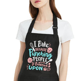 The Gvlrbut funny apron with pockets keeps utensils within reach during baking.