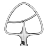 GVODE flex edge beater in stainless steel, front view for even mixing