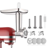 GVODE metal meat grinder attachment for KitchenAid mixer with sturdy mounting