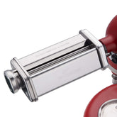 GVODE pasta roller attachment mounted on a KitchenAid mixer for smooth, even sheets.