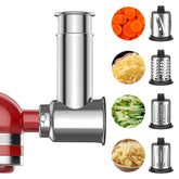 GVODE stainless steel shredder attachment for KitchenAid speeds prep and cleanup