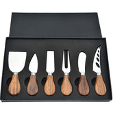 GXIQYL 6-piece cheese knife set on a charcuterie board for easy entertaining.