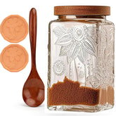 Gxiufen 1000ml brown sugar container with airtight lid for freshness.