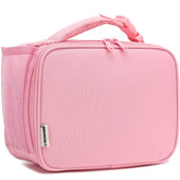 GYEUKHAM insulated lunch box pink closed, keeping meals organized for school
