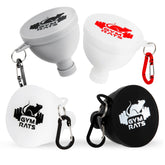GYM RATS protein funnel travel set with carabiner for easy carry