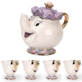 GZHaiTuoSi beauty and the beast teapot, 500ml capacity for multiple cups.