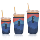 Haevola Mountain Hush cup sleeve with exclusive design keeps drinks stylish and easy to hold.