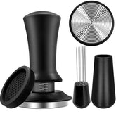 HahaGo 51mm espresso hand tamper with flat base for even extraction