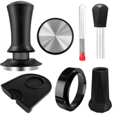 HahaGo espresso tamper 51mm handle ergonomic grip for consistent tamping.