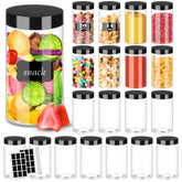 Hajoyful 14oz clear jar with lid for slime storage and portion control