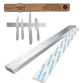 Hamletoff 16-Inch magnetic knife strip mounted on wall for quick access.
