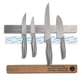 Hamletoff knife strip 16inch wall mount securely holds kitchen knives.