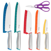 Hancorys knife set blade close-up shows precision edge for effortless slicing