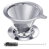 Hanlomele pour-over dripper top view for richer flavor extraction.