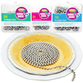 HANNAH'S BAKING pie chain weights in durable loop configuration for even blind baking