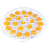 HANSGO deviled egg carrier with 22 slots and lid for secure transport at gatherings