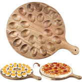 HANSGO deviled egg platter with 24 holes for easy serving at parties