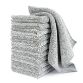 HAOBAOBEI kitchen towels 12-pack in grey for fast spill cleanup and dish drying