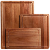 HAONEYS cutting board 17x12 with deep juice groove for mess-free chopping
