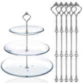 Happy Will cake stand hardware assembly shows durable construction for stable 3-tier display