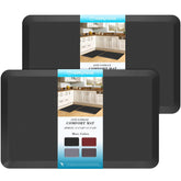 HappyTrends anti-fatigue kitchen mat supports comfortable standing during meal prep.