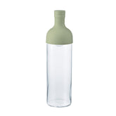 HARIO cold brew bottle smoky green side view showing capacity