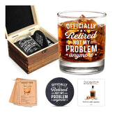 Harmora retirement whiskey glass 11oz for elegant toasts and savoring bourbon.