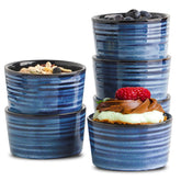 Hasense 6 oz porcelain ramekins set for baking and serving desserts.